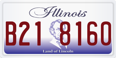 IL license plate B218160