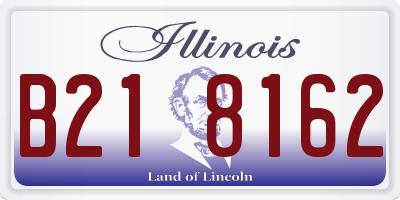 IL license plate B218162