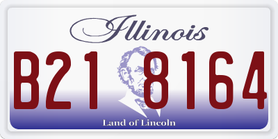 IL license plate B218164