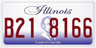 IL license plate B218166