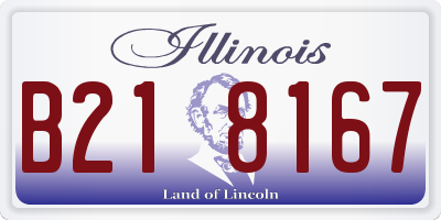 IL license plate B218167
