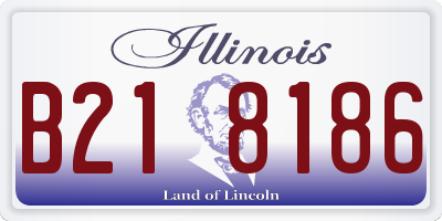 IL license plate B218186