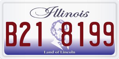 IL license plate B218199