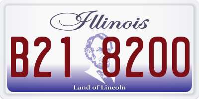 IL license plate B218200
