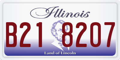 IL license plate B218207