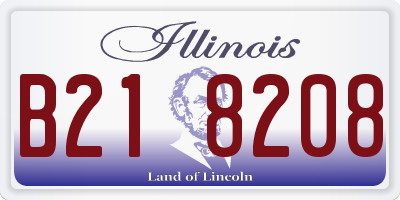 IL license plate B218208