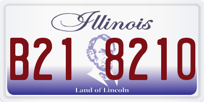 IL license plate B218210