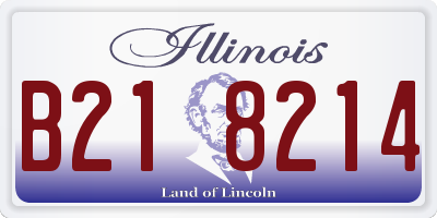 IL license plate B218214
