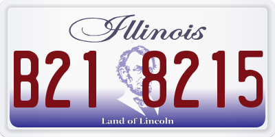 IL license plate B218215