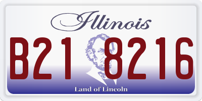 IL license plate B218216