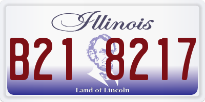 IL license plate B218217