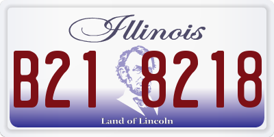 IL license plate B218218