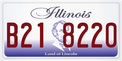 IL license plate B218220