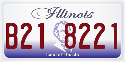 IL license plate B218221