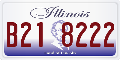 IL license plate B218222