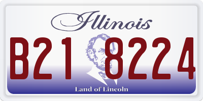 IL license plate B218224