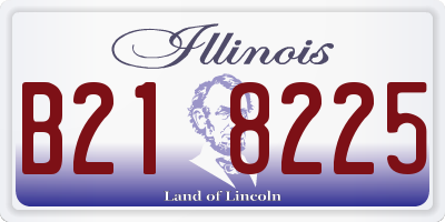 IL license plate B218225