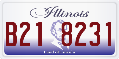 IL license plate B218231