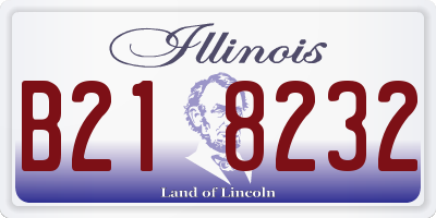 IL license plate B218232