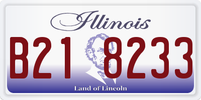 IL license plate B218233