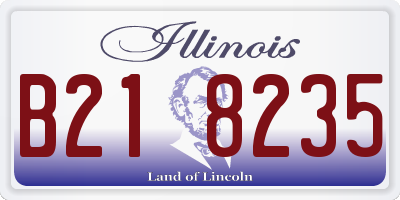 IL license plate B218235