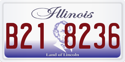 IL license plate B218236