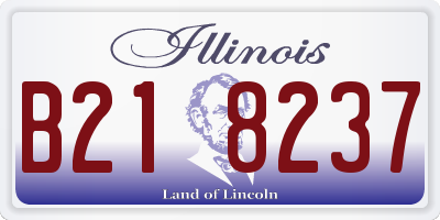 IL license plate B218237