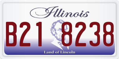 IL license plate B218238