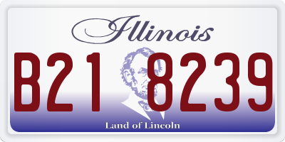 IL license plate B218239