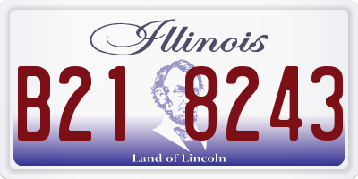 IL license plate B218243