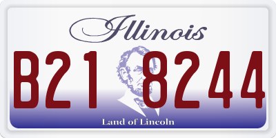IL license plate B218244