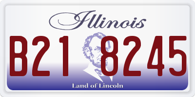 IL license plate B218245