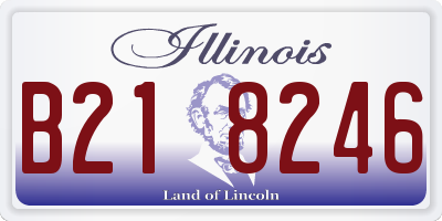 IL license plate B218246