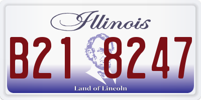 IL license plate B218247