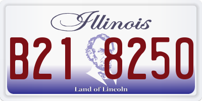 IL license plate B218250