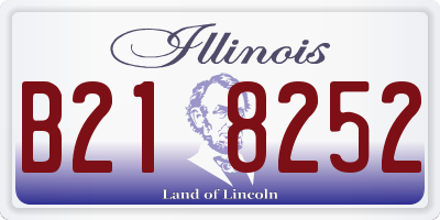 IL license plate B218252
