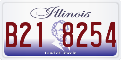 IL license plate B218254
