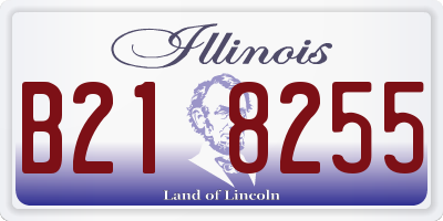 IL license plate B218255