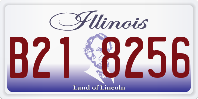 IL license plate B218256