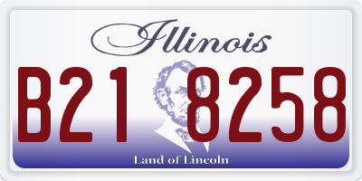 IL license plate B218258