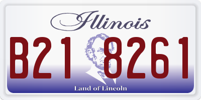 IL license plate B218261