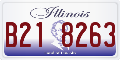 IL license plate B218263
