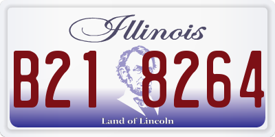 IL license plate B218264