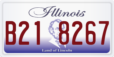 IL license plate B218267