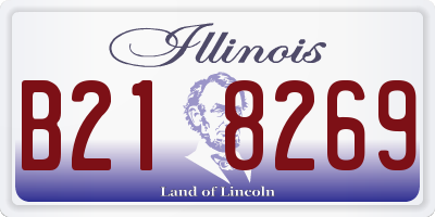 IL license plate B218269