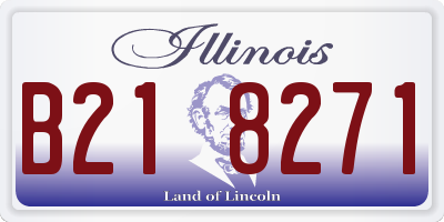 IL license plate B218271