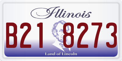 IL license plate B218273