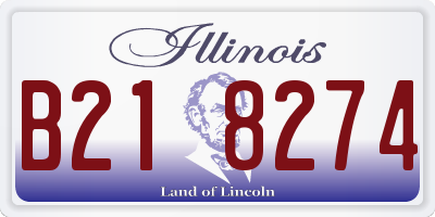 IL license plate B218274