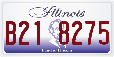 IL license plate B218275