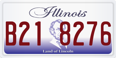 IL license plate B218276